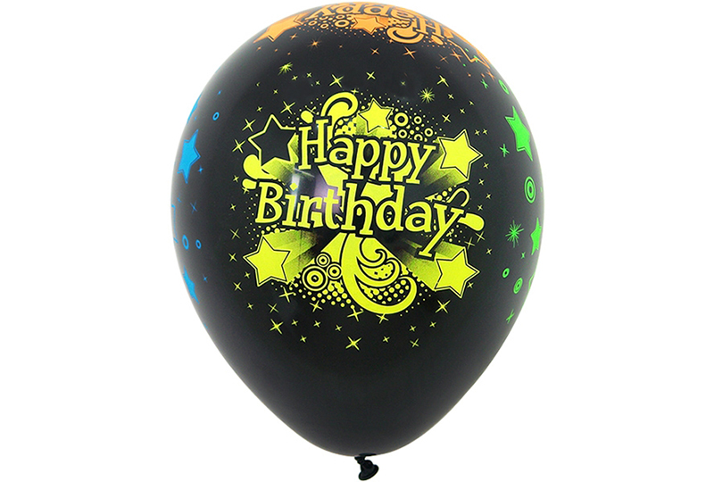 Ballon mit Geburtstagsdruck