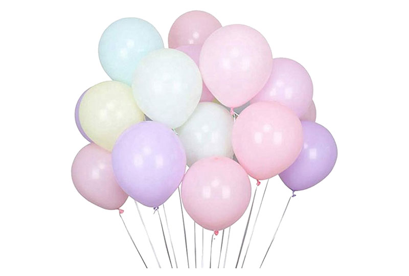 Macaron Pastellrosa Luftballons
